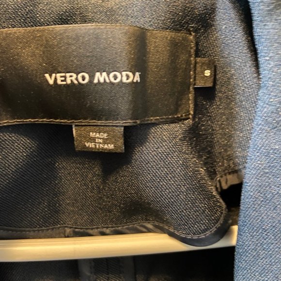 Vero Moda Navy Trench - Small - Picture 2 of 4